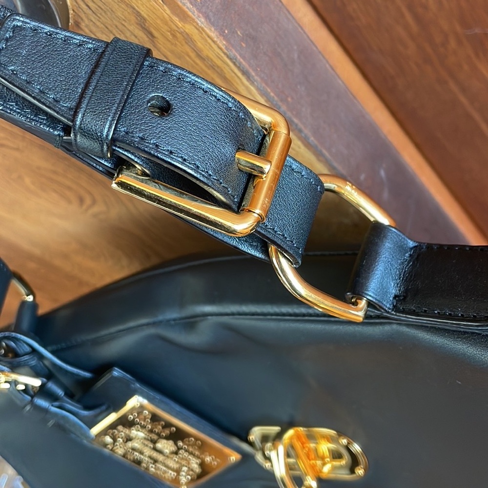 Ralph Lauren Black Leather Tiffin bag - Picture 9 of 11